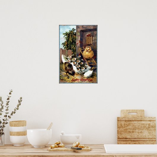 Viktorianisch Ostern Poster (Küche)
