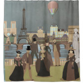 Viktorianisch Paris Duschvorhang (Vorderseite)