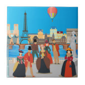 Viktorianisch Paris Fliese (Vorderseite)