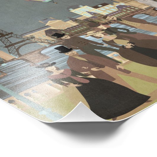 Viktorianisch Paris Fotodruck (Ecke)