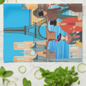 Viktorianisch Paris Geschirrtuch (Gefaltet)