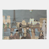 Viktorianisch Paris Geschirrtuch (Horizontal)