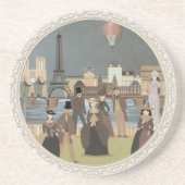 Viktorianisch Paris Getränkeuntersetzer (Vorne)