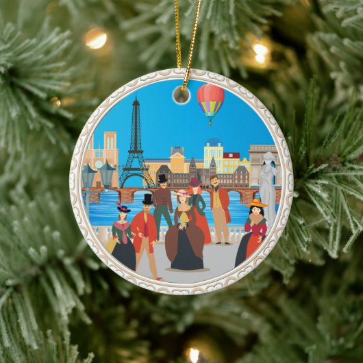 Viktorianisch Paris Keramik Ornament (Baum)