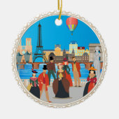 Viktorianisch Paris Keramik Ornament (Vorne)