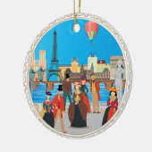 Viktorianisch Paris Keramik Ornament (Links)
