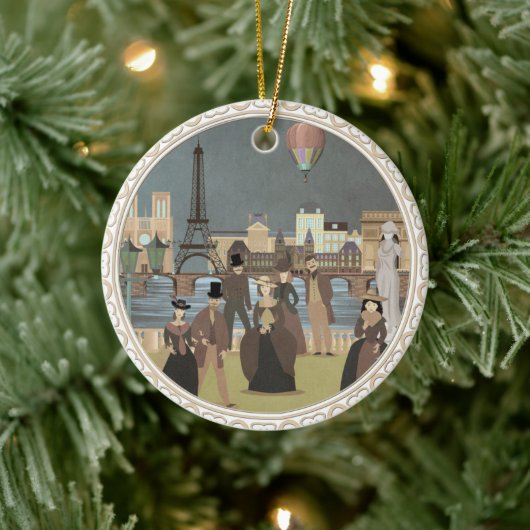 Viktorianisch Paris Keramik Ornament (Baum)