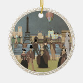 Viktorianisch Paris Keramik Ornament (Vorne)