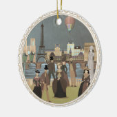 Viktorianisch Paris Keramik Ornament (Links)