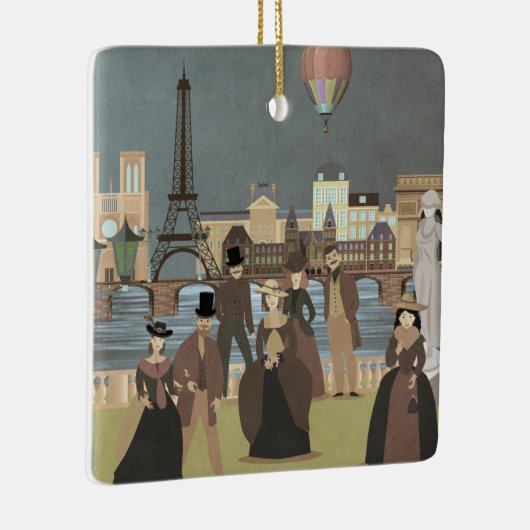 Viktorianisch Paris Keramikornament (Rechts)