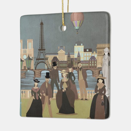 Viktorianisch Paris Keramikornament (Links)