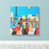 Viktorianisch Paris Leinwanddruck (Insitu (Holzboden))