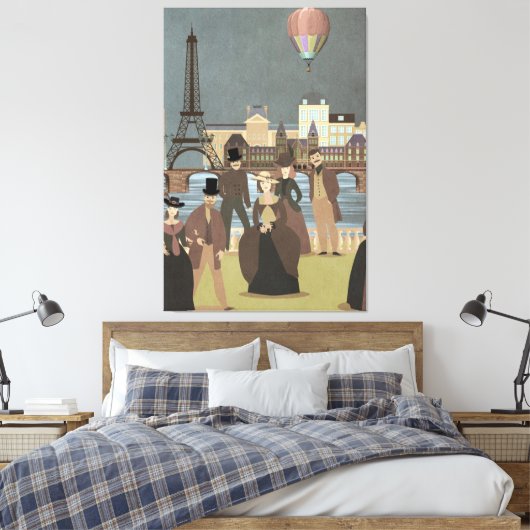 Viktorianisch Paris Leinwanddruck (Insitu (Schlafzimmer))