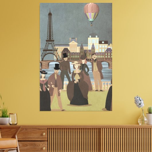 Viktorianisch Paris Leinwanddruck (Insitu (Wohnzimmer))