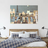 Viktorianisch Paris Leinwanddruck (Insitu (Schlafzimmer))