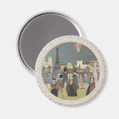 Viktorianisch Paris Magnet (Vorderseite/Rückseite)