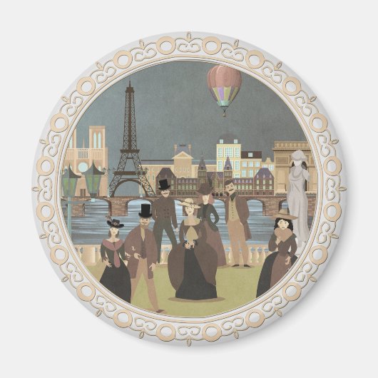 Viktorianisch Paris Magnet (Vorne)