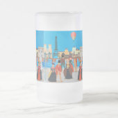 Viktorianisch Paris Mattglas Bierglas (Mittel)