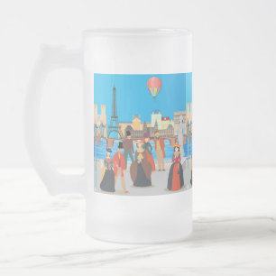 Viktorianisch Paris Mattglas Bierglas