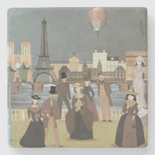 Viktorianisch Paris Steinuntersetzer