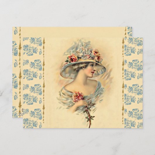 Viktorianisch Parlor_Mary Postkarte (Vorne/Hinten)