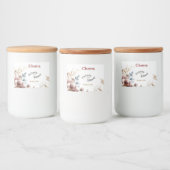 Viktorianisch Peony Luxe Food Container Labels Lebensmitteletikett (Flaschen)