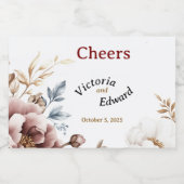 Viktorianisch Peony Luxe Food Container Labels Lebensmitteletikett (Einzelnes Label)