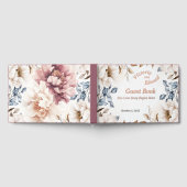 Viktorianisch Peony Luxe Wedding Foil Gästebuch (Voll)