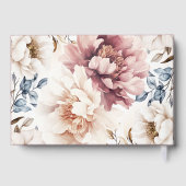 Viktorianisch Peony Luxe Wedding Foil Gästebuch (Rückseite)