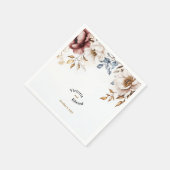 Viktorianisch Peony Luxe Wedding Napkins Serviette (Ecke)