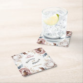 Viktorianisch Peony Luxe Wedding Paper Untersetzer (Vor Ort)