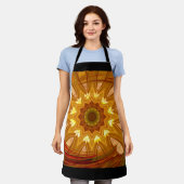 Viktorianisch Peony Swirl Schürze (Getragen)