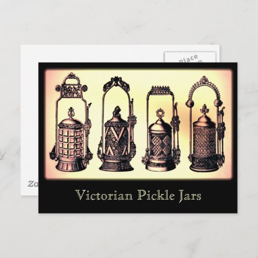 Viktorianisch Pickle Jars Postcard Postkarte (Vorne/Hinten)