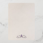 Viktorianisch Pimpernels Morris Wedding Vielen Dan Folieneinladung (Rückseite)