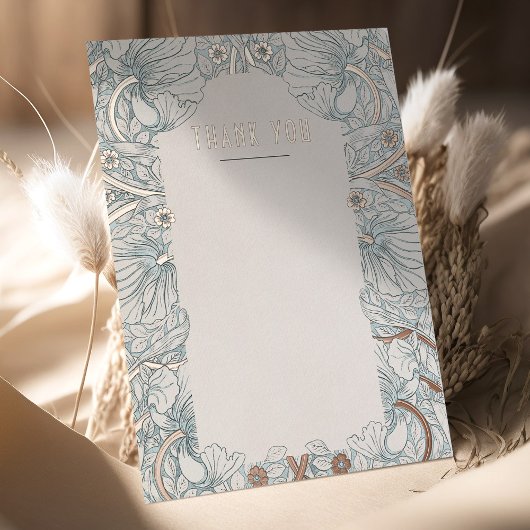 Viktorianisch Pimpernels Morris Wedding Vielen Dan Folieneinladung