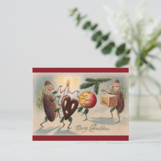 Viktorianisch Pinecone Man Weihnachten (Stehend Vorderseite)