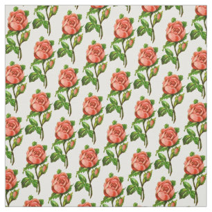 Viktorianisch Pink English Rose Fabric Stoff