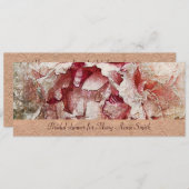 Viktorianisch Pink Perle Bridal Dusche Einladung (Vorne/Hinten)