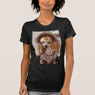 Viktorianisch Poodle Liebe Hunde Pose T-Shirt