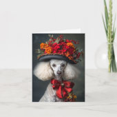 Viktorianisch Poodle Weihnachten (Vorderseite)