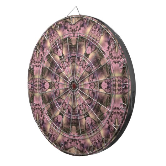 Viktorianisch rosa Antike Dartscheibe (Vorderseite rechts)