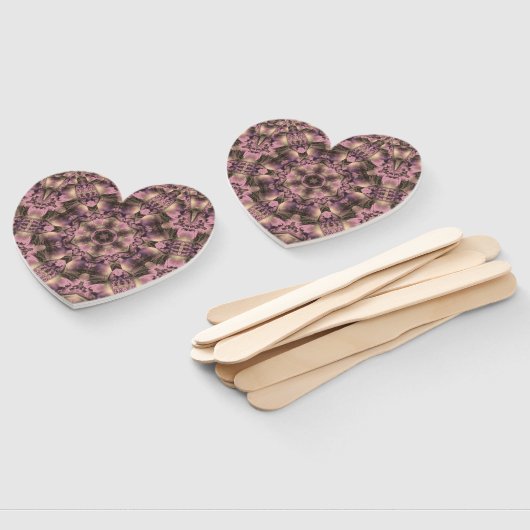 Viktorianisch rosa Antike Fächer (Non-assembled)