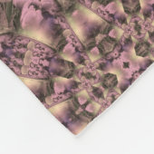 Viktorianisch rosa Antike Fleecedecke (Ecke)