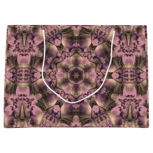 Viktorianisch rosa Antike Große Geschenktüte (Vorderseite)