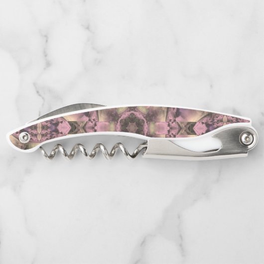 Viktorianisch rosa Antike Kellnermesser (Rückseite)