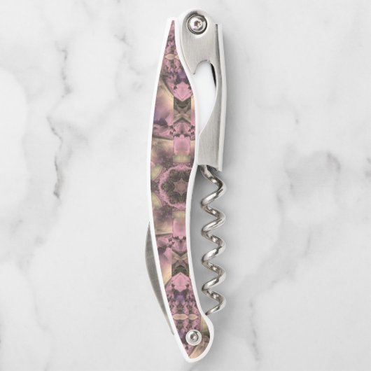 Viktorianisch rosa Antike Kellnermesser (Rückseite)