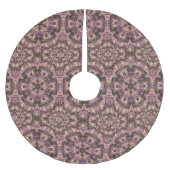 Viktorianisch rosa Antike Polyester Weihnachtsbaumdecke (Vorderseite)