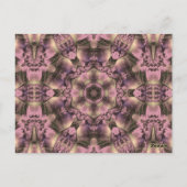 Viktorianisch rosa Antike Postkarte (Rückseite)