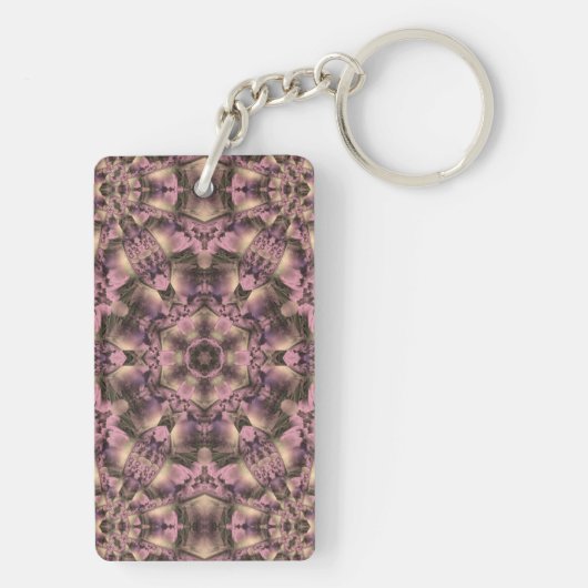 Viktorianisch rosa Antike Schlüsselanhänger (Rückseite)