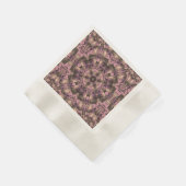 Viktorianisch rosa Antike Serviette (Ecke)